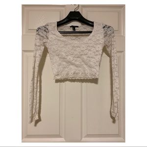 Forever 21 Women’s Tops lace long sleeve